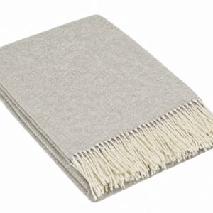 Kashmir-merinovillainen torkkupeitto, beige