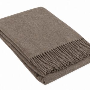 Merinovillainen torkkupeitto, beige