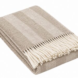 Villainen torkkupeitto, beige – iso kuvio