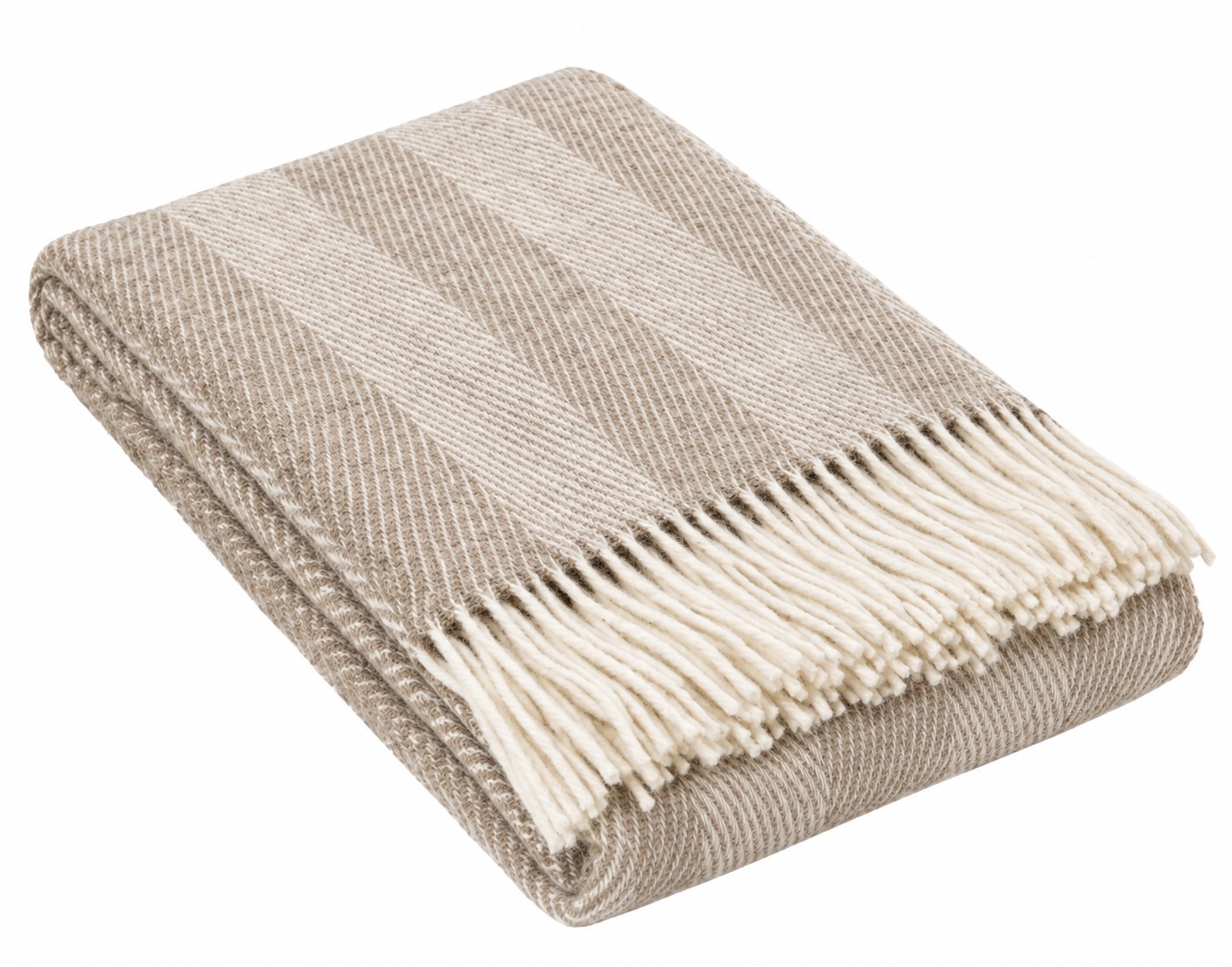 Villainen torkkupeitto, beige – iso kuvio